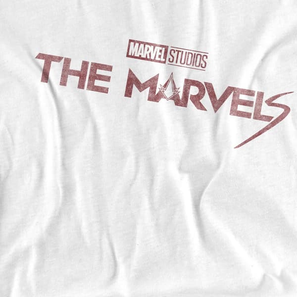 The Marvels Dam/Dam Distressed Logo T-shirt L Vit White L