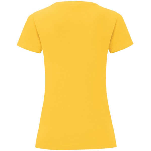 Fruit Of The Loom Ikonisk T-shirt för kvinnor/damer M Sunflower Yell Sunflower Yellow M
