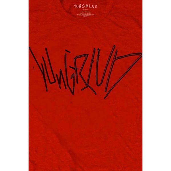 Yungblud Unisex Adult Life On Mars Back Print T-Shirt L Röd Red L