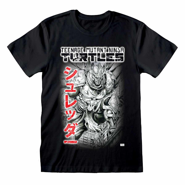 Teenage Mutant Ninja Turtles Unisex Vuxen Stomping Shredder T-Shirt Black L