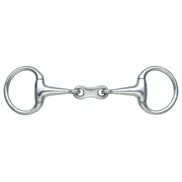 Shires French Link Häst Eggbutt Snaffle Bit 5.5in Silver Silver 5.5in