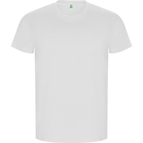 Roly Herr Golden Plain Kortärmad T-shirt XL Vit White XL