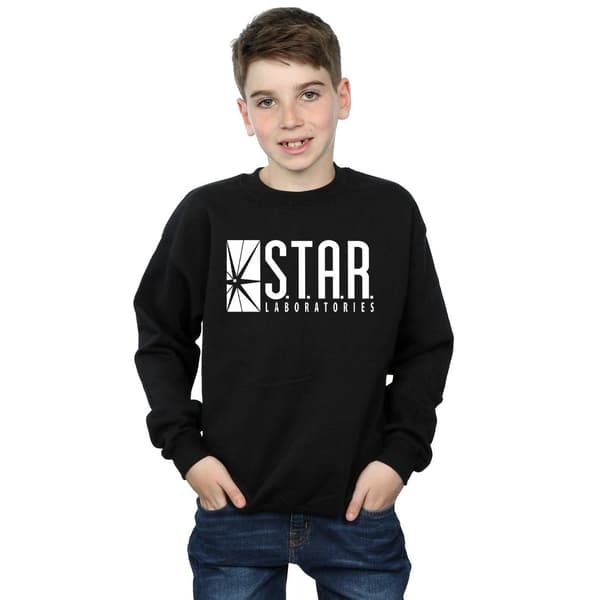 DC Comics Pojkar The Flash Star Labs Tröja 7-8 År Svart Black 7-8 Years