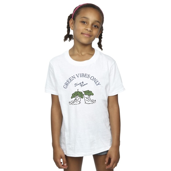 Disney Girls Chip ´n Dale Green Vibes Only Bomull T-shirt 9-11 White 9-11 Years