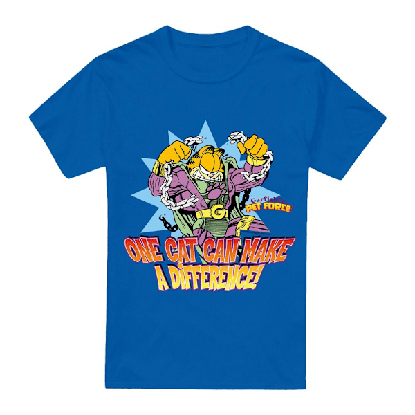 Garfield Herr Make A Difference T-Shirt XXL Kungsblå Royal Blue XXL