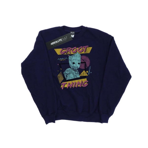 Marvel Dam/Kvinnor Guardians Of The Galaxy Vol. 2 Groot Thing Navy Blue L