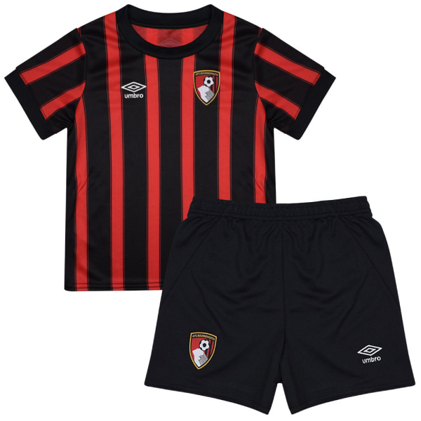 Umbro Childrens/Kids 23/24 AFC Bournemouth Home Kit 6-7 Years R Red/Black 6-7 Years