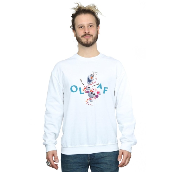 Disney Mens Frozen 2 Olaf Leaf Jump Sweatshirt XL Vit White XL