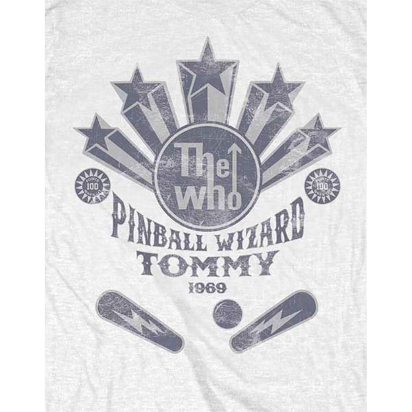 The Who Unisex Vuxen Pinball Wizard Flippers Bomull T-Shirt S W White S