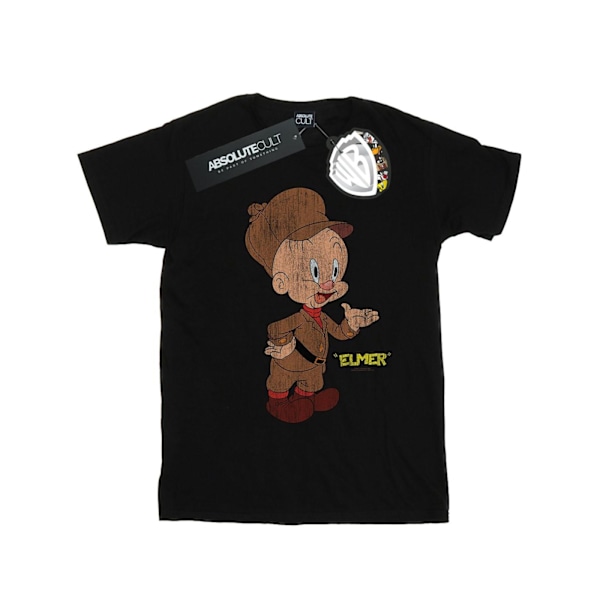 Looney Tunes Herr Elmer Fudd Distressed T-shirt 4XL Svart Black 4XL