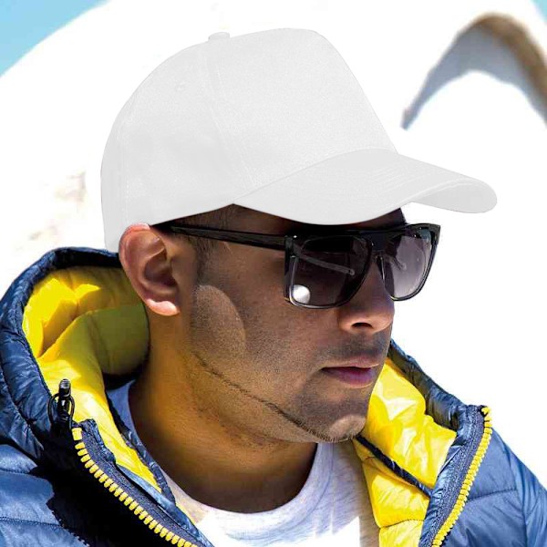 Result Unisex Core Boston 5 Panel Printers Baseball Cap One Size White One Size