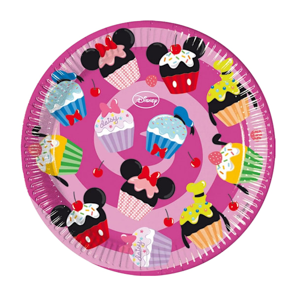 Disney Pappersmuffins Mickey Mouse Festplattor (Förpackning om 8) En Multicoloured One Size