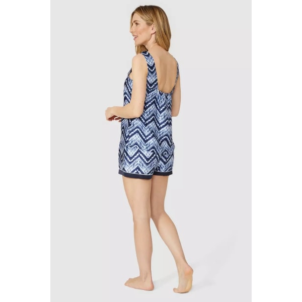 Debenhams Dam/Dam Satin Short Pyjamas Set 16 UK - 18 UK Bl Blue 16 UK - 18 UK