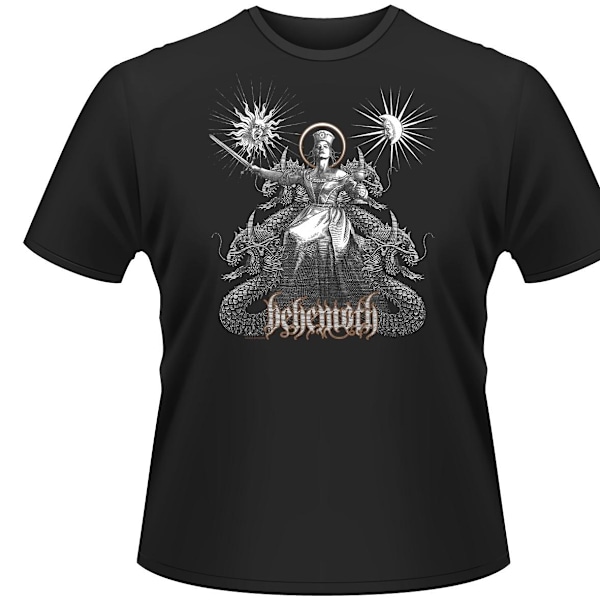 Behemoth Unisex Adult Evangelion Back Print T-Shirt M Svart Black M