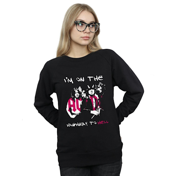 AC/DC Dam/Kvinnor I´m On The Highway To Hell Sweatshirt XXL B Black XXL