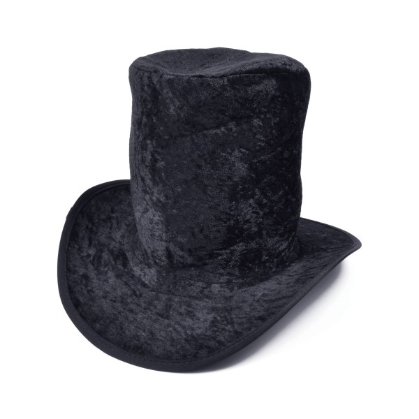 Bristol Novelty Unisex Velvet Top Hat One Size Svart Black One Size