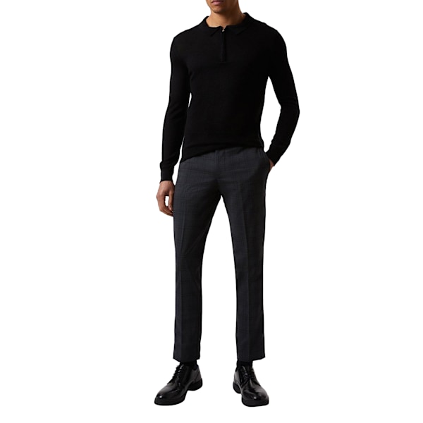 Burton Herr Checked Slim Suit Byxor 34R Charcoal Charcoal 34R