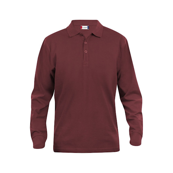 Clique Classic Lincoln långärmad poloskjorta XS Burgundy Burgundy XS