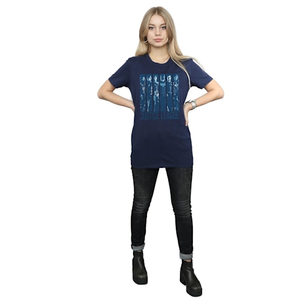 DC Comics Dam/Kvinnor Justice League Film Dubbel Indigo Bomull Navy Blue 3XL