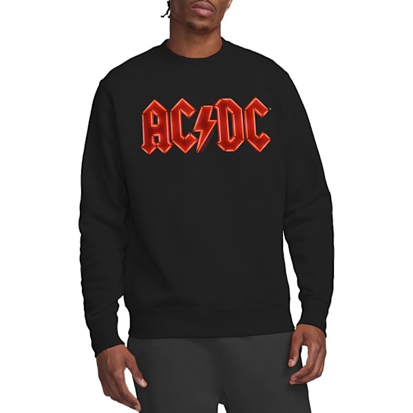 AC/DC Unisex Vuxen PWR-UP Logotyp Sweatshirt M Svart Black M