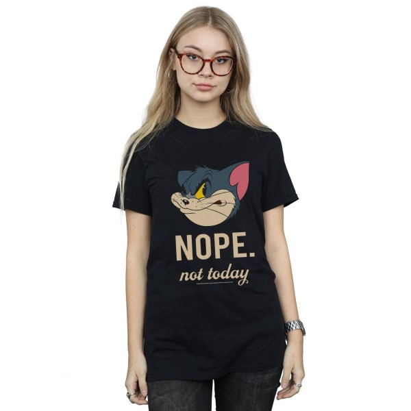 Tom And Jerry Dam/Damer Nope Not Today Bomull Boyfriend T-S Black XXL
