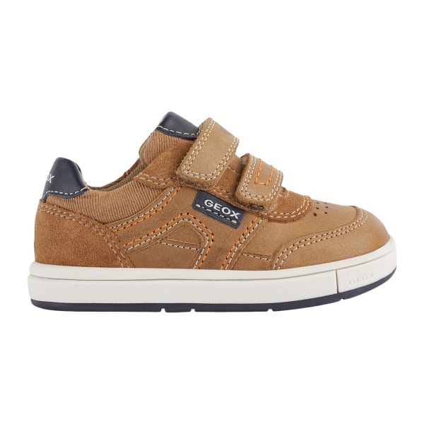 Geox Boys Trottola Läder Trainers 4.5 UK Caramel/Navy Caramel/Navy 4.5 UK