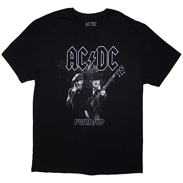 AC/DC Unisex Vuxen PWRD-UP Svartvit Foto T-Shirt XL Svart Black XL