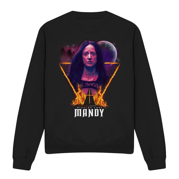 Mandy Unisex Vuxen Burning Triangle Sweatshirt M Svart Black M