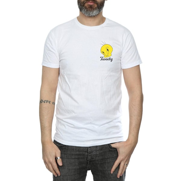 Looney Tunes Tweety Pie Huvud T-shirt S Vit White S