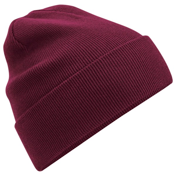 Beechfield Original Organic Cotton Cuffed Beanie One Size Burgu Burgundy One Size