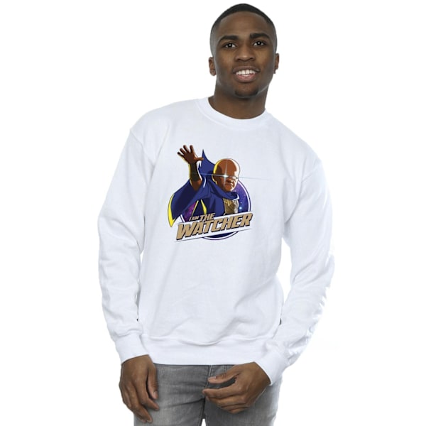 Marvel Mens What If The Watcher Sweatshirt L Vit White L