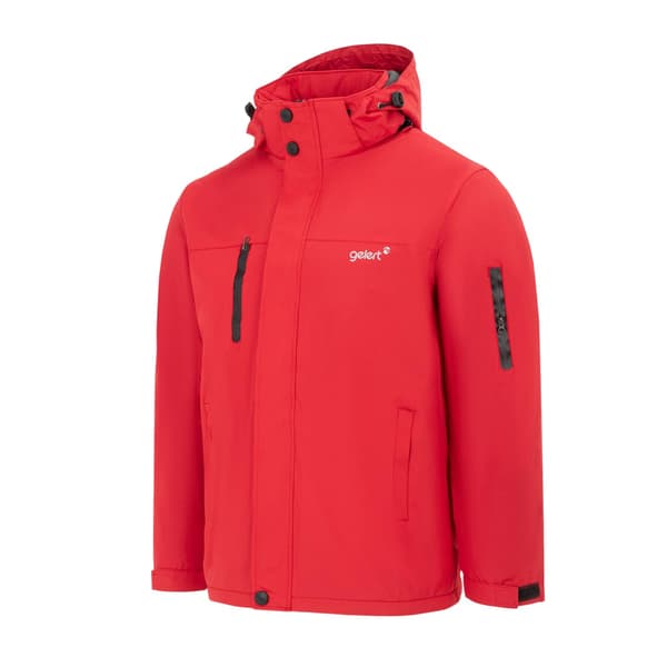 Gelert Herr Solid Hooded Regular Parka S Röd Red S