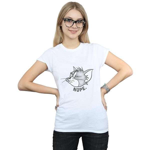 Tom And Jerry Dam/Damer Nope Face Bomull T-shirt L Vit White L