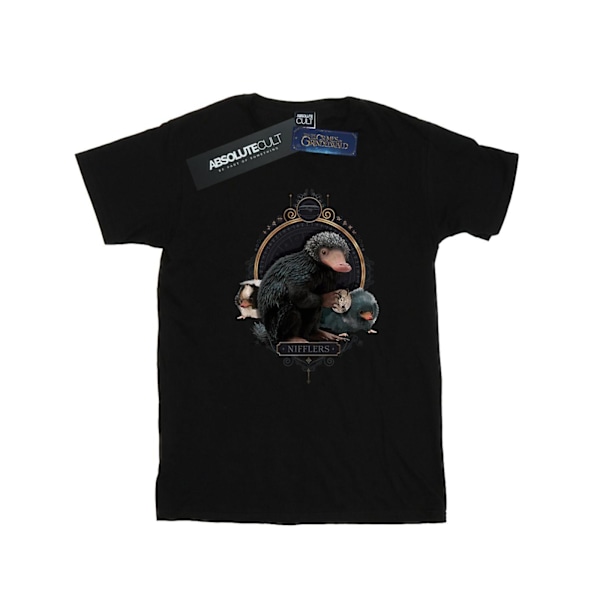 Fantastiska vidunder Baby Nifflers bomull T-shirt 5-6 år B Black 5-6 Years