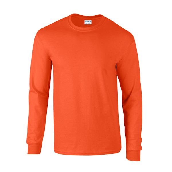 Gildan Unisex Vuxen Ultra Plain Bomull Långärmad T-shirt XL Orange XL