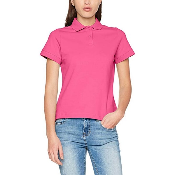 Fruit of the Loom Dam/Kvinnors Premium Fitted Kortärmad Po Fuchsia M