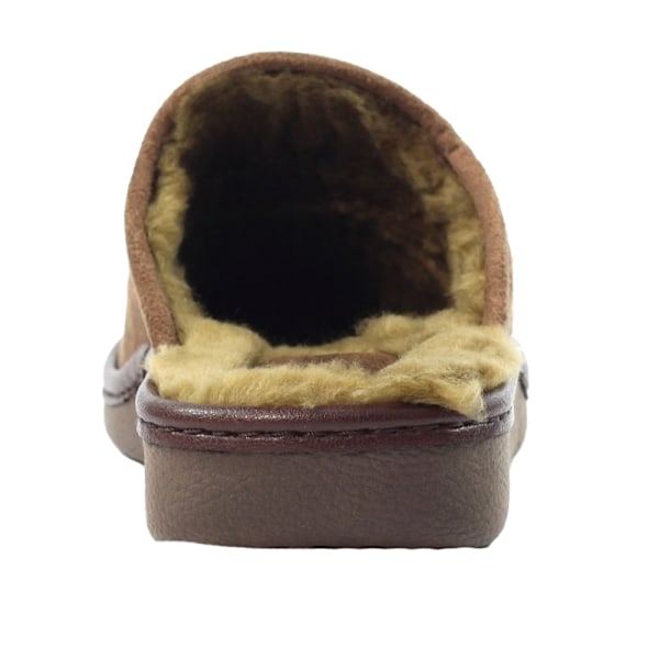 Lazy Dogz Glen II Herrtofflor i Faux Läder, Slip-on, Storlek 8 UK, Brun Brown 8 UK