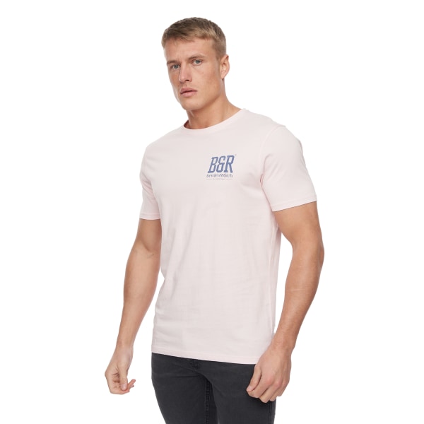 Bewley & Ritch Temflere T-shirt för män (förpackning om 5) L Himmelsblå/Pin Sky Blue/Pink/Grey/Navy/Light Green L