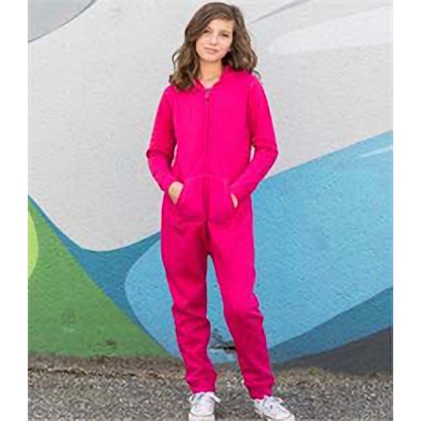 Skinnifit Minni Barn/Barn Zip Up All-In-One 3/4 År Fuchsia Fuchsia 3/4 Years