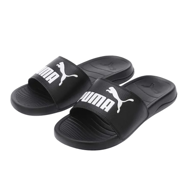Puma Unisex Vuxen Popcat Logo Tofflor 4 UK Svart Black 4 UK