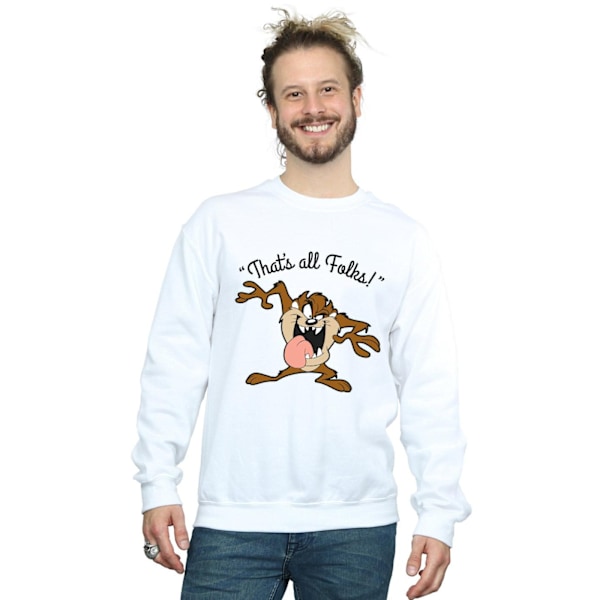 Looney Tunes Herrtröja That´s All Folks Taz M Vit White M