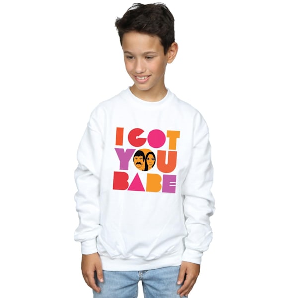 Sonny & Cher Boys I Got You Sweatshirt 12-13 år Vit White 12-13 Years