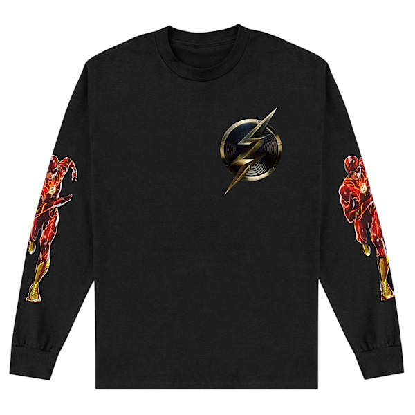 The Flash Unisex Vuxen Logo Sweatshirt M Svart Black M