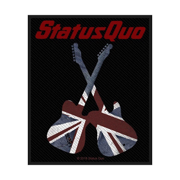 Status Quo Guitars Patch One Size Svart/Röd/Vit Black/Red/White One Size