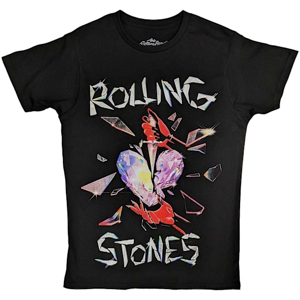The Rolling Stones Unisex Hackney Diamonds Heart T-shirt Black S