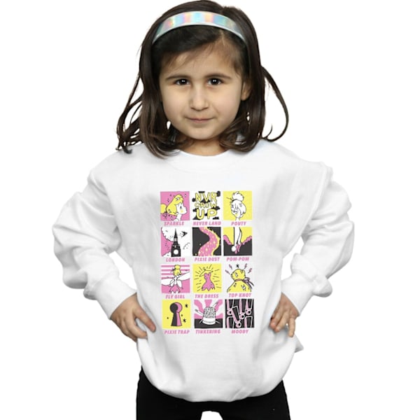 Disney Girls Tinkerbell Squares Sweatshirt 12-13 år Svart Black 12-13 Years