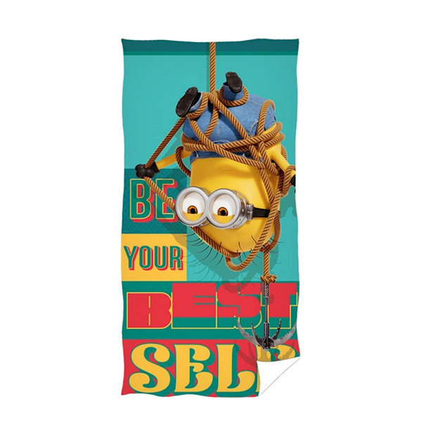 Despicable Me Var Ditt Bästa Jag Phil Strandhandduk One Size Grön Green/Multicoloured One Size
