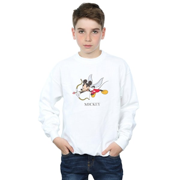 Disney Boys Mickey Mouse Love Cherub Sweatshirt 3-4 år Vit White 3-4 Years