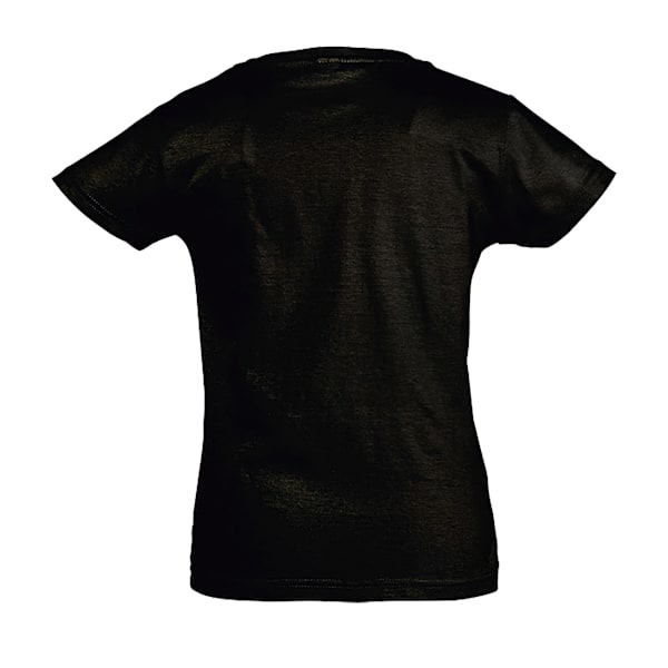 SOLS Flickor Cherry Kortärmad T-shirt 12 år Deep Black Deep Black 12yrs