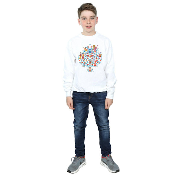 Disney Boys Coco Tree Pattern Sweatshirt 7-8 år Vit White 7-8 Years